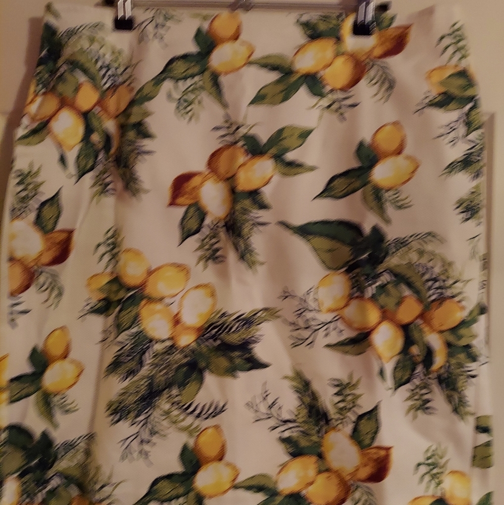 Talbots Lemon 🍋 print skirt